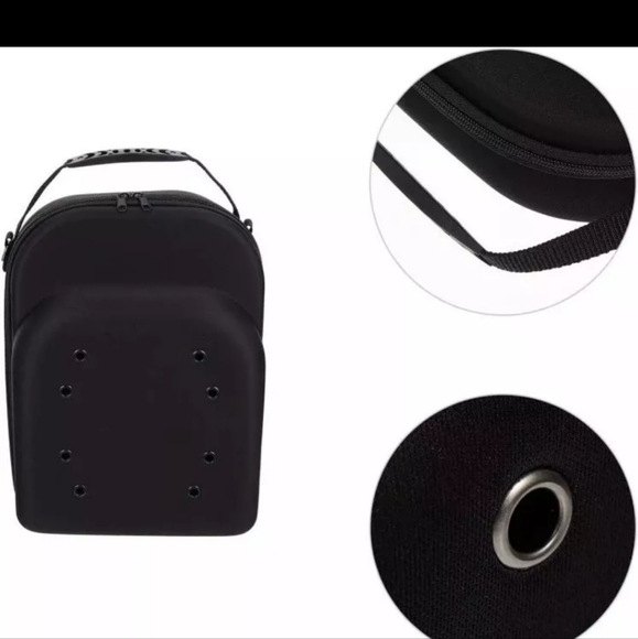Baseball Cap Carrier Box Travel Case for Hats Caps Fits 6 Hats with Zipper Black - Picture 8 of 8